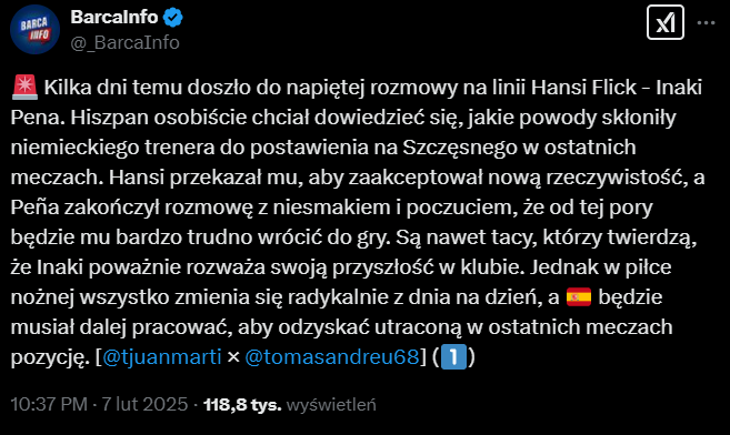 Ostre SPĘCIE między Flickiem a Peną! Poszło o...